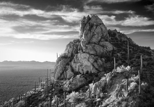 Luminous Tower | Black-and-White Landscape Photography by David Manzi